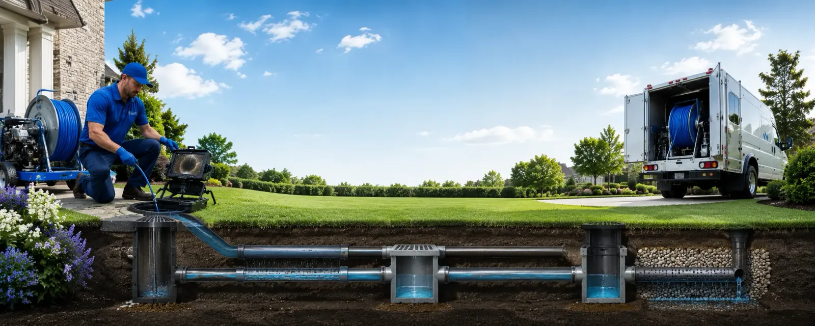 Outdoor drain cleaning information for Waterloo, WI
